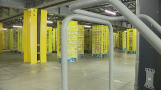 Tour of Amazon Fulfillment Center warehouse in Richmond Texas [upl. by Lauder569]