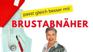 Brustabnäher in Schnittmuster  nachträglich einzeichnen [upl. by Michaele153]