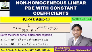 Non Homogeneous Partial Differential Equations  PI of Partial Differential Equations  PI Case 4 [upl. by Aleahpar]