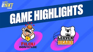 Filou Oostende vs Stella Artois Leuven Bears  Game Highlights [upl. by Nyleaj]