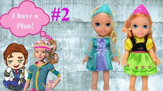 Elsia and Annia Toddlers Hans Wants to be King 2 Barbie Stacie Princess Lucy Toys and Dolls Stories [upl. by Emmaline]