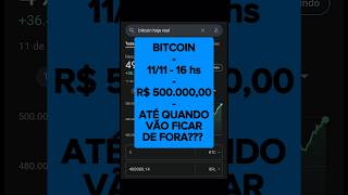 BITCOIN R 500 k meio milhão e você ainda de fora bitcoin btc criptomoedas xandro [upl. by Eizzil]