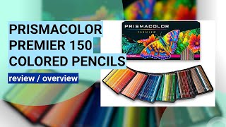 Review of Prismacolor Premier Colored Pencils 150 Count Set [upl. by Armillia]