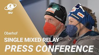 Oberhof 2023 Single Mixed Relay Press Conference [upl. by Geiss]