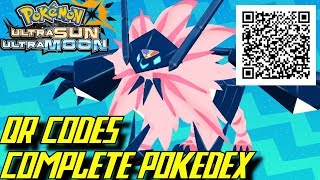 Pokémon Ultra Sun and Ultra Moon  Complete Pokédex ALL QR Codes amp Shinies [upl. by Mor]