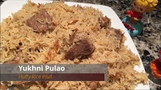 Pulao PilafPilau  Rice Dish with Goat Meat  Pakistani recipe [upl. by Kendal]