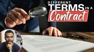 What are the Different type of Terms in a Contract [upl. by Ahsier]