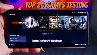 🔥Top 20 Best Games GameFusion PC Emulator Android  Realme GT7 Pro  Snapdragon 8 Elite  Games Test [upl. by Haidabo502]