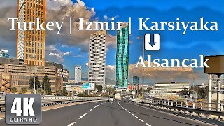 Driving in Turkey 🇹🇷 Izmir  4K  HDR 60 fps [upl. by Nairrot880]