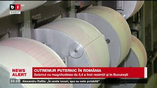 CUTREMUR CU MAGNITUDIENA DE 54 ÎN ROMÂNIA Știri B1TV 16 sept 2024 [upl. by Whalen]