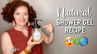 DIY Natural SHOWER GEL Recipe  Thick and Moisturizing [upl. by Salesin]