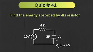 Transient Analysis RC Circuit Solved Problem  Network Analysis  Quiz  41 [upl. by Sugden]