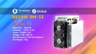 iBeLink BMS3 19Ths 3100W Siacoin Miner Setup [upl. by Kelton847]