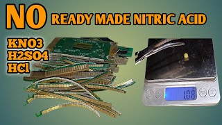 HOW TO RECOVER GOLD WITHOUT READY MADE NITRIC ACID  GOLD RECOVERY WITHOUT READY MADE NITRIC ACID [upl. by Eido]