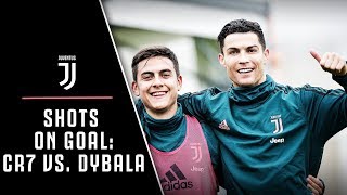 JUVENTUS SHOOTING CHALLENGE  RONALDO VS DYBALA VS HIGUAIN VS BERNARDESCHI VS PJACA [upl. by Ardenia]