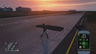 GTA V Ledge Buffer Grab by getting away from the Airplane when it’s taking off part 4 [upl. by Checani]