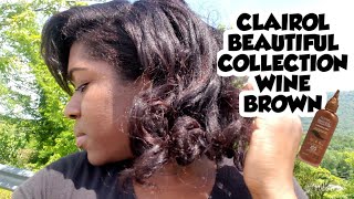 CLAIROL BEAUTIFUL COLLECTION WINE BROWN SEMIPERMANENT  review amp demo fail [upl. by Shandy]