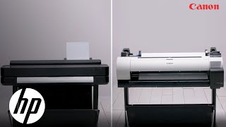 Differences between the HP DesignJet T650 Plotter and the Canon TA30  DesignJet Printers  HP [upl. by Kathi]