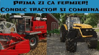 Prima zi ca fermier Conduc tractor si combina Farming Simulator 25 EP1 [upl. by Rebmak]