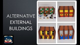 4 Alternative External Buildings for Hogwarts Magical Trunk 76399 [upl. by Kehoe]