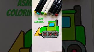 ASMR coloring 🚜 coloring asmrcoloring asmrvideo alcoholmarkers asmr magicmarkers markers [upl. by Ahsikram827]