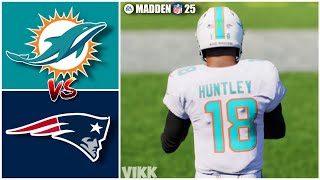 Dolphins vs Patriots Week 5 Simulation Madden 25 PS5 [upl. by Etac869]