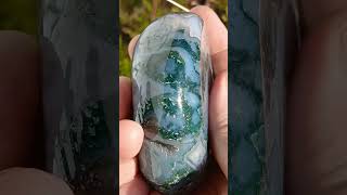 What Is The Green In Moss Agate minerals crystals gems nature rocks geology [upl. by Aipmylo]