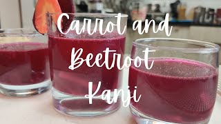 Carrot and Beetroot KANJI Probiotic KANJI Digestive DrinkEasy to make  For Healthy Gut [upl. by Wit242]