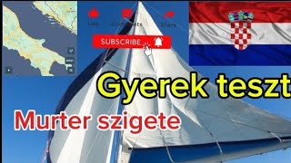 Vitorlázás az Orkán erejű szélben⚠️⛈️ Horvátországi vitorlázás a tengeren 6 Rész boat boatlife [upl. by Varion]