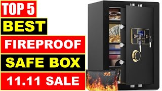 BEST Fireproof Safe Box In 2024  Top 5 Best Fireproof Safes [upl. by Nnayllehs30]