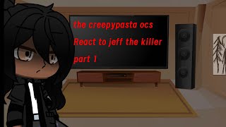 the creepypasta ocs react to jeff the killer part 1 I hope you guys enjoy the video [upl. by Mccoy]