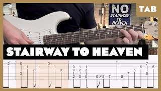 Led Zeppelin  Stairway to Heaven  Guitar Tab  Lesson  Cover  Tutorial [upl. by Ainola]