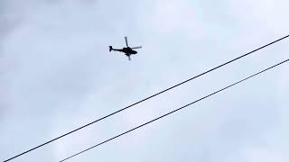 Farewell flight of Apaches flying over Leominster 4 flying formation mission the one on video [upl. by Merralee52]