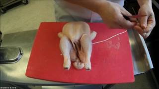 Trussing and Tying a Chicken for Roasting [upl. by Fia]