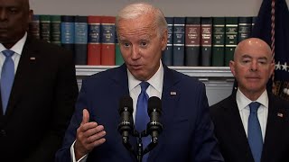 Not a joke  Joe Biden calls Mitch McConnell a friend when asked about him freezing again on camer [upl. by Nnylaehs674]