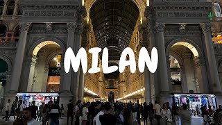 🇮🇹 MILAN EVENING WALK  VIBRANT CITY  STREET MUSIC  4K [upl. by Pontias663]