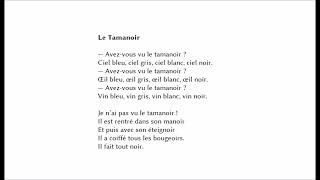 Le Tamanoir Robert Desnos [upl. by Koenraad]