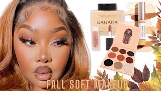 EASY FALL MAKEUP SOFT amp NATURAL USING JUVIA’S PLACE WARRIOR2 PALLET AUDIO FIX [upl. by Mollie9]