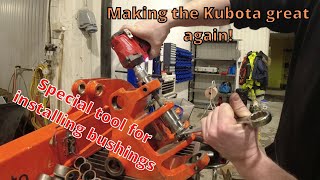 Installing new bushings and pins on my miniexcavator [upl. by Coriss]