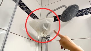 Put Your Showerhead in a Bag – A Simple Trick for a Deep Clean [upl. by Twila]