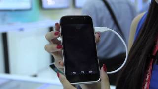 ZTE Grand X LTE T82 Android Smartphone at CommunicAsia 2012 [upl. by Gregor]