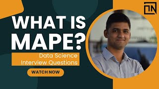 What is MAPE  Data Science Interview Questions [upl. by Verras761]