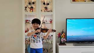 Exercise 1D  Bow strokes  AMEB Violin Technical Work Grade 1 [upl. by Yssep]