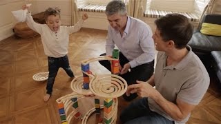 HAPETOYS QUADRILLA  WOODEN MARBLE RUN [upl. by Kurtzig]