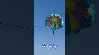 Parasailing 🪂 parasailing adventure fun goa apt music song pop brunomars viralvideo [upl. by Gnous]