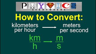 Converting kmh to ms EASY [upl. by Tufts292]