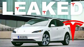 NEW 2024 Tesla Model Y LEAKED  Project Juniper FIRST LOOK [upl. by Corny121]