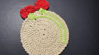 POSAVASOS O BAJO PLATO A CROCHET FÁCIL paso a paso [upl. by Stine550]