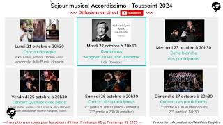 Accordissimo  Conférence musicale quotWagnerquot  Toussaint 2024  Mardi 22 octobre 2024 à 20h30 [upl. by Mary]