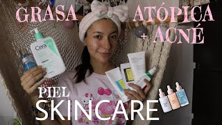 Skincare Routine para Piel Grasa con Acné y Atópica ⋆𐙚⊹♡Productos coreanos consejos amor propio [upl. by Tonl]